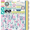 Bella Blvd - Snapshots Collection - 12 x 12 Cardstock Stickers - Alphabet and Bits