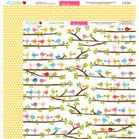 Bella Blvd - Play Date Collection - 12 x 12 Double Sided Paper - Little Birdie