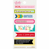 Bella Blvd - Daily Chevies and Everyday Bits Collection - Cardstock Stickers - Bookplates - We are Family