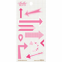 Bella Blvd - Daily Chevies and Everyday Bits Collection - Cardstock Stickers - Arrows - Pink