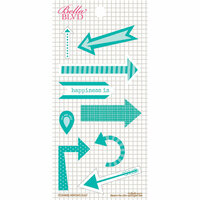 Bella Blvd - Daily Chevies and Everyday Bits Collection - Cardstock Stickers - Arrows - Gulf