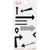 Bella Blvd - Daily Chevies and Everyday Bits Collection - Cardstock Stickers - Arrows - Black and White