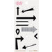 Bella Blvd - Daily Chevies and Everyday Bits Collection - Cardstock Stickers - Arrows - Black and White