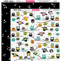 Bella Blvd - Trick or Treat Collection - Halloween - 12 x 12 Double Sided Paper - Happy Owlween