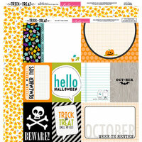 Bella Blvd - Trick or Treat Collection - Halloween - 12 x 12 Double Sided Paper - Daily Details