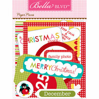 Bella Blvd - Christmas Countdown Collection - Paper Pieces - Die Cut Cardstock Pieces