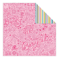 Bella Blvd - Molly Collection - 12 x 12 Double Sided Paper - Sketch with Style