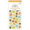 Doodlebug Designs - Pumpkin Spice Collection - Self Adhesive Shape Sprinkles - Happy Fall
