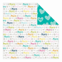 Bella Blvd - Molly Collection - 12 x 12 Double Sided Paper - Peace