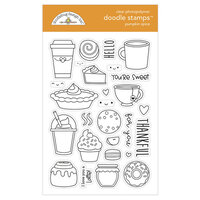 Doodlebug Designs - Pumpkin Spice Collection - Clear Photopolymer Stamps - Pumpkin Spice