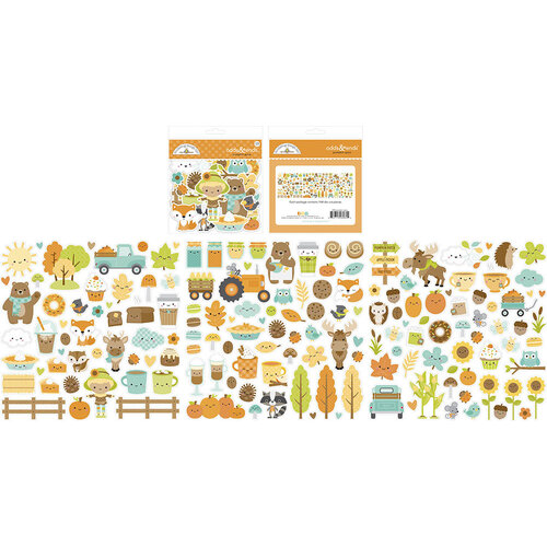 Doodlebug Designs - Pumpkin Spice Collection - Odds and Ends - Die Cut Cardstock Pieces