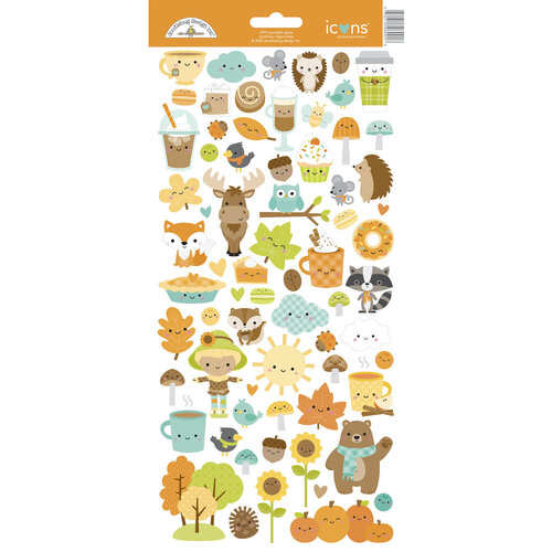 Doodlebug Designs - Pumpkin Spice Collection - Cardstock Stickers - Icons