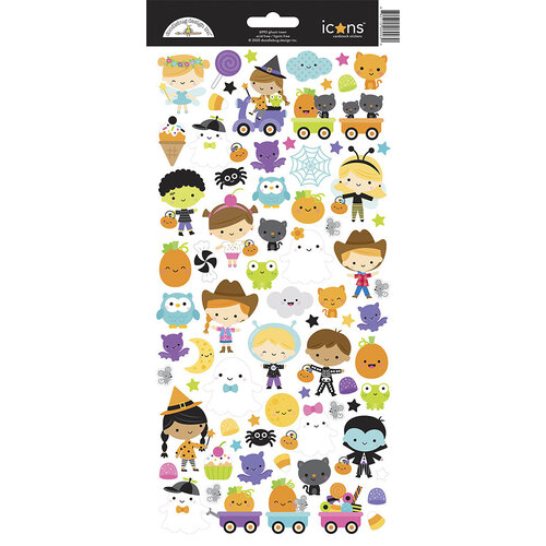 Doodlebug Design - Ghost Town Collection - Cardstock Stickers - Icons