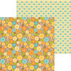 Doodlebug Designs - Pumpkin Spice Collection - 12 x 12 Double Sided Paper - Sunflower Fields