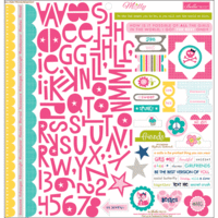 Bella Blvd - Molly Collection - 12 x 12 Cardstock Stickers - Treasures and Text