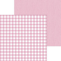 Doodlebug Designs - Monochromatic Collection - 12 x 12 Double Sided Paper - Cupcake Buffalo Check