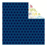 Bella Blvd - Lucky Starz Collection - 12 x 12 Double Sided Paper - Surf N Turf Starz