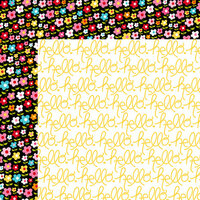 Bella Blvd - Summer Squeeze Collection - 12 x 12 Double Sided Paper - Pocket Full of Posies