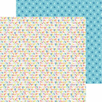 Bella Blvd - Tiny Tots Collection - 12 x 12 Double Sided Paper - Alphabet Soup