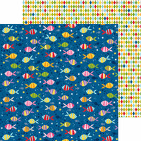 Bella Blvd - Tiny Tots Collection - 12 x 12 Double Sided Paper - One Fish Two Fish