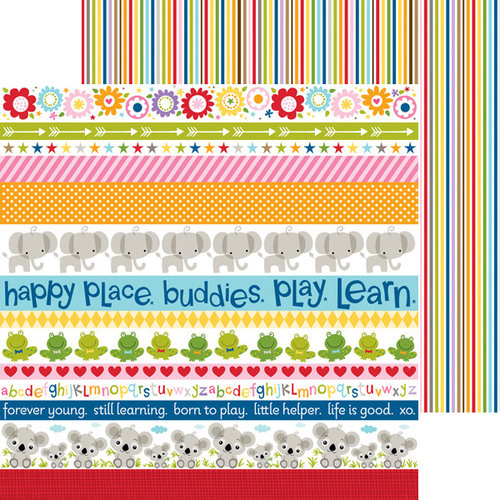 Bella Blvd - Tiny Tots Collection - 12 x 12 Double Sided Paper - Borders