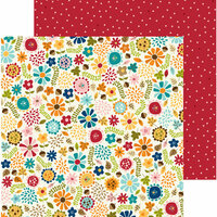 Bella Blvd - Hello Autumn Collection - 12 x 12 Double Sided Paper - Autumn Floral