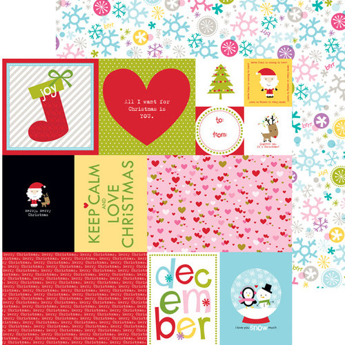 Bella Blvd - Christmas Cheer Collection - 12 x 12 Double Sided Paper - Daily Details