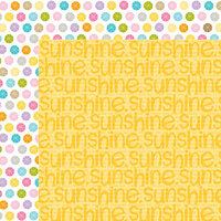 Bella Blvd - Simply Spring Collection - 12 x 12 Double Sided Paper - Sunshine