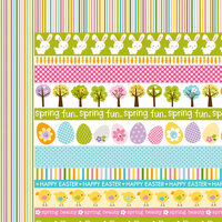 Bella Blvd - Simply Spring Collection - 12 x 12 Double Sided Paper - Borders