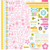 Bella Blvd - Simply Spring Collection - 12 x 12 Cardstock Stickers - Treasures and Text