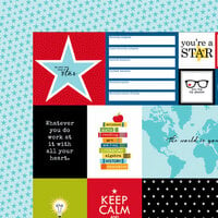 Bella Blvd - Star Student Collection - 12 x 12 Double Sided Paper - Daily Details