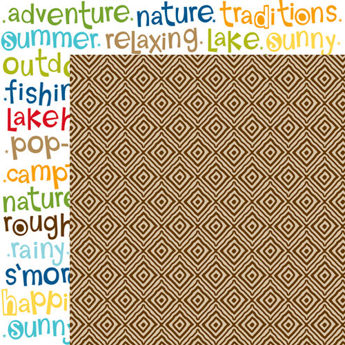 Bella Blvd - Campout Collection - 12 x 12 Double Sided Paper - Trail Mix