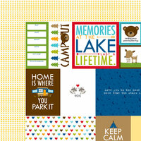 Bella Blvd - Campout Collection - 12 x 12 Double Sided Paper - Daily Details