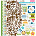 Bella Blvd - Campout Collection - 12 x 12 Cardstock Stickers - Treasures and Text