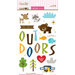 Bella Blvd - Campout Collection - Ciao Chip - Self Adhesive Chipboard - Icons