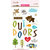 Bella Blvd - Campout Collection - Ciao Chip - Self Adhesive Chipboard - Icons