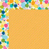 Bella Blvd - Color Chaos Collection - 12 x 12 Double Sided Paper - Orange Strandz