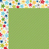 Bella Blvd - Color Chaos Collection - 12 x 12 Double Sided Paper - Guacamole Strandz