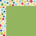 Bella Blvd - Color Chaos Collection - 12 x 12 Double Sided Paper - Guacamole Strandz