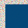 Bella Blvd - Color Chaos Collection - 12 x 12 Double Sided Paper - Blueberry Strandz
