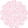 Bella Blvd - Color Chaos Collection - Invisibles - 12 x 12 Die Cut Paper - Pink Posies