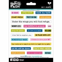 Bella Blvd - Illustrated Faith - 5 x 7 Stickers - Say It - Colorful
