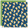 Bella Blvd - Let's Go On An Adventure Collection - 12 x 12 Double Sided Paper - Shy Foxes