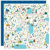 Bella Blvd - Let's Go On An Adventure Collection - 12 x 12 Double Sided Paper - Park Map