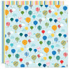 Bella Blvd - Let's Go On An Adventure Collection - 12 x 12 Double Sided Paper - Balloon Ride