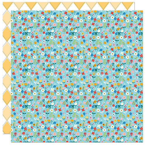 Bella Blvd - Let's Go On An Adventure Collection - 12 x 12 Double Sided Paper - Morning Meadow