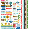 Bella Blvd - Let's Go On An Adventure Collection - Doohickey - Cardstock Stickers