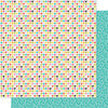 Bella Blvd - Squeeze The Day Collection - 12 x 12 Double Sided Paper - Fruity Hearts
