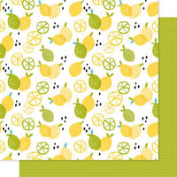 Bella Blvd - Squeeze The Day Collection - 12 x 12 Double Sided Paper - Zesty
