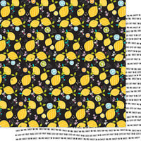 Bella Blvd - Squeeze The Day Collection - 12 x 12 Double Sided Paper - Lemon Fresh
